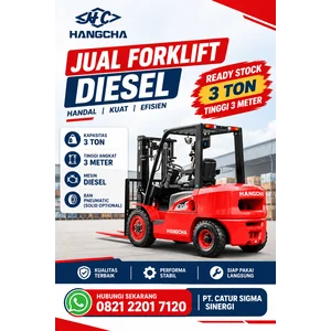 Forklift Diesel 3 Ton Hangcha 