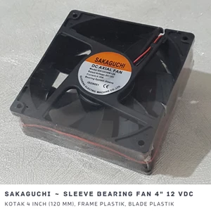 Dc 12V 120Mm 4Inch Sleeve Bearing Panel Fan Merk Sakaguchi Gh12038m12s