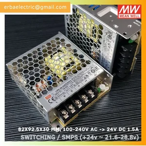 Power Supply Komputer Mean Well Lrs-35-24 Smps Dc 24V