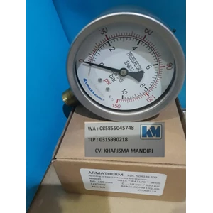  Pressure gauge 10 Bar stainless brass 