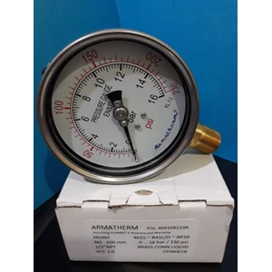 pressure gauge stainless brass 16 bar 