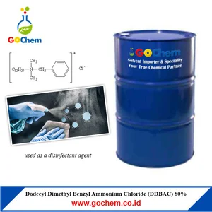 Disinfectant Chemicals Dodecyl Dimethyl Benzyl Ammonium Chloride (DDBAC) 80%