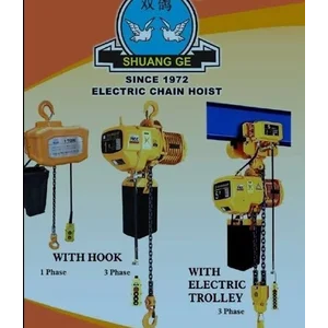 Electric Chain Block Hoist With Hook WHD5-02-01S Shuang Ge