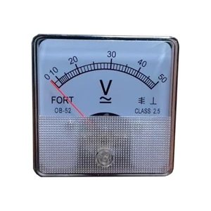 Analog Panel Meter AC / DC Volt Meter FT-45V/FT-52V/FT-65V Fortindo
