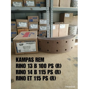 Kampas Rem Mobil Rino 13 B 100 PS (R)/ Rino 14 B 115 PS (R)/ Rino ET 115 PS (R) merek GSP