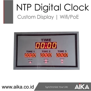 Ntp Digital Clock Custom Display Stopwatch Timer Untuk Rumah Sakit (Jam Digital Dinding)