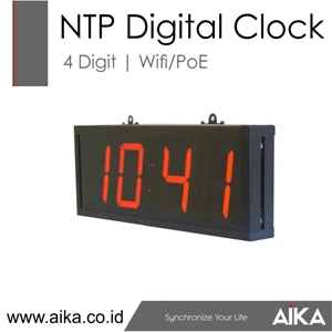Ntp Digital Clock 4 Digit Display (Hh:Mm) Untuk Rumah Sakit (Jam Digital Dinding)