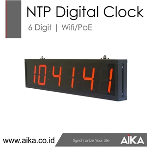Digital Clock Ntp 6 Digit - Wifi/Poe