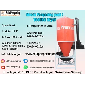 Mesin Pengering Biji, Mesin Pengering Padi Dan Jagung (Vertical Dryer)