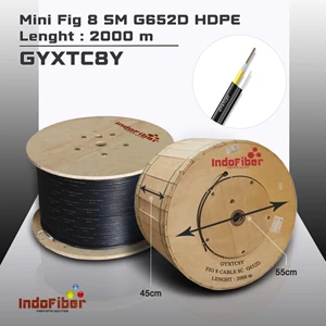 INDOFIBER FIG8 MINI Kabel udara 6 CORE (GYXTC8Y)
