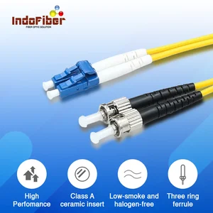 INDOFIBER patchcord fiber optic ST-LC Singlemode 9/125um
