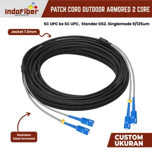 Indofiber Patchcord Outdoor Armored Duplex Singlemode 9/125um