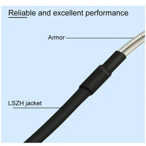 Indofiber Patchcord outdoor armored duplex multimode OM1 duplex 62.5/125um
