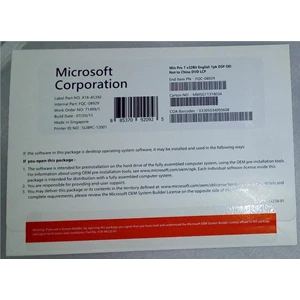 Software Sistem Operasi Microsoft Windows 7 Professional