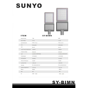 Lampu jalan tenaga surya sunyo 120 watt two in one