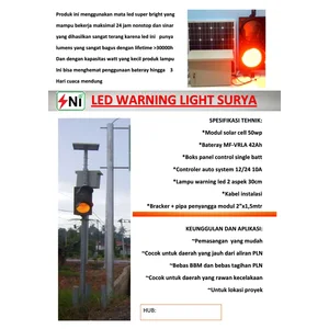 Lampu Warning Light Surya SNI-30WLDC