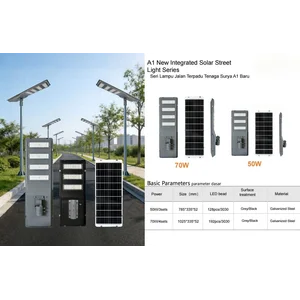 Lampu tenaga surya all in one 70 watt dan 50 watt A1
