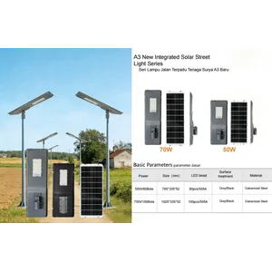 Lampu tenaga surya all in one 70 watt dan 50 watt A3