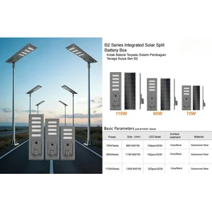 Lampu tenaga surya all in one  110 watt 90 watt dan 70 watt B2