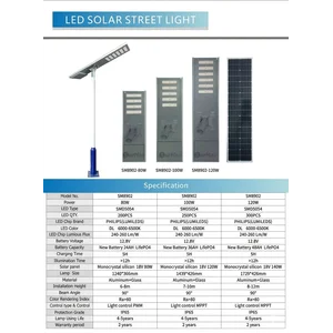 All in one lampu tenaga surya 80 watt 100 watt 120 watt