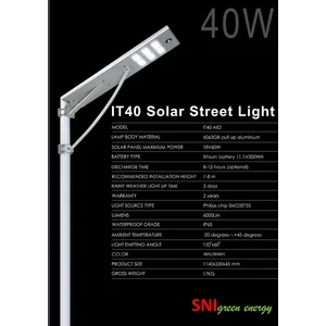 Lampu Pju Tenaga Surya All In One AIO 40W SNI-040AIO