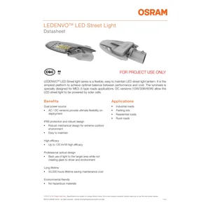 Lampu Pju 60watt Solar Cell Osram SNI-060TS