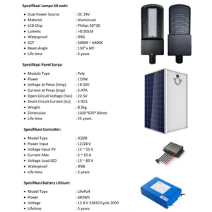 Lampu Pju Two In One 60W