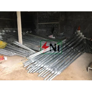 Tiang lampu pju bulat SNIpole 6 meter