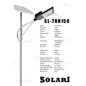 Lampu Jalan PJU Two In One SL-TON 150watt