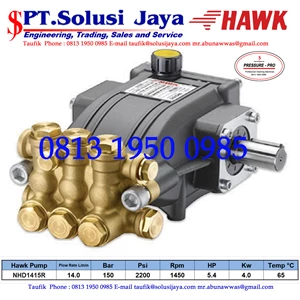Pompa Hydrotest Hawk Pump NHD1415R Flow rate 14.0Lpm 150Bar 2200Psi 1450Rpm 5.4HP 4.0Kw SJ PRESSUREPRO HAWK PUMPs 0811 913 2005 / (021) 8661 2083
