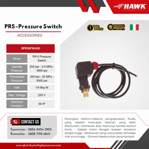 PRESSURE SWITCH PR5 HAWK PUMP SJ PRESSURE PRO