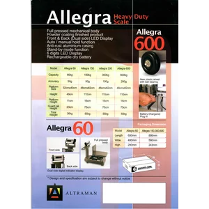 Timbangan DUDUK Digital TYPE  ALLEGRA