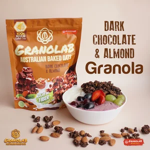 Granola Granolab Australian Baked Oats Dark Chocolate & Almond 210 Gr