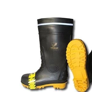 Sepatu Safety Boot Cougar Gumboot Black 1912