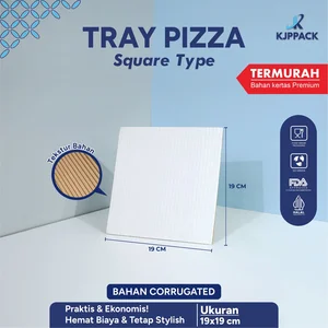 KJPPACK Tray Pizza / Alas Pizza / Tempat Pizza / loyang Pizza Mix – Pizza Mat Corrugated Paper FDA Approved 