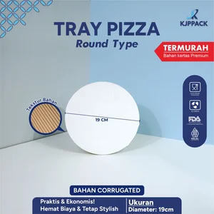 KJPPACK Tray Pizza / Alas Pizza / Tempat Pizza / loyang Pizza Mix – Pizza Mat Corrugated Paper FDA Approved 