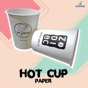 Hot Cup Paper size 10 Oz 270 ml polos(Gelas Kertas untuk Kopi dan minuman panas)