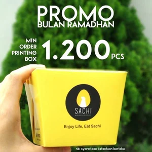 Food Pail Large Printing Full Colour (MIN ORDER PRINTING HANYA 1000PCS) jasa cetak kertas 