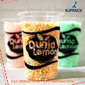 Plastic cup 16 oz cetak sablon 1 warna