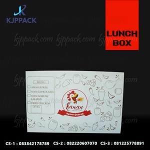 Kotak Makan Unik bahan kertas food grade laminasi ( MIN ORDER PRINTING HANYA 1000PCS )