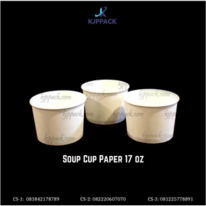 Mangkok Sup 17oz / Soup Cup Paper Bowl 17 oz - Cs4