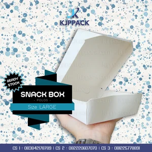 Snack Box Large Bahan Food Grade - Polos maupun cetak full Color