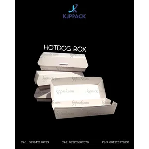 Hotdog Box atau Kemasan untuk Sosis 