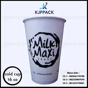Cold Cup Paper 16 oz ( 1 Color Screen Printing )