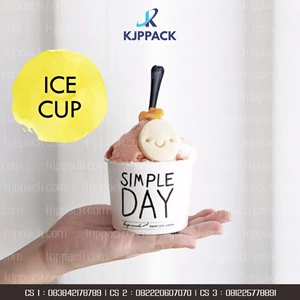 Mangkuk Ice Cream dan Gelato Sablon Logo dan tulisan Jogja Semarang dan sekitarnya