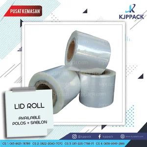 Tutup Gelas dan Piring/ Lid Roll Polos 13 x 200m