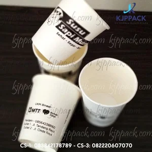 Gelas Kertas Minuman Panas/ Sablon Hot Cup Paper