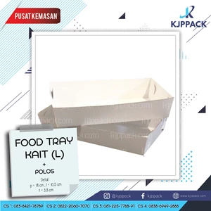 Cetak Kertas Food Grade - MODEL FOOD TRAY L - PIRING KERTAS LARGE - KAIT