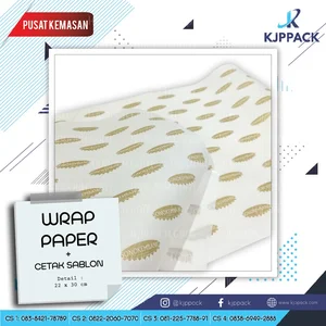 Kertas Nasi Anti Minyak Polos/Print uk 23 x 27