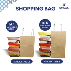 Paper Bag / Shopping Bag Bahan Craft - CRAFT PAPER BAG - Polos dan Cetak Desain